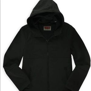 Levi's Mens Soft Shell Hooded Bomber Jacket